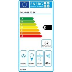 Teka|Extrator Convencional Teka DBB70 70 cm 380 m3/h 60 dB 195W Preto