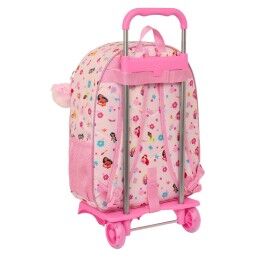 Disney Princess|Mochila Escolar com Rodas Disney Princess Summer adventures Cor de Rosa 33 x 42 x 14 cm