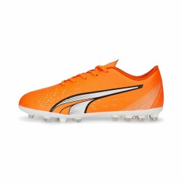 Chuteiras Infantis Puma Ultra Play Mg Laranja Homem