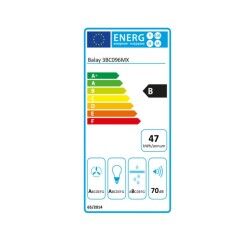Balay|Extrator Convencional Balay 3BC096MX 90 cm 590 m3/h 70 dB 220W Aço
