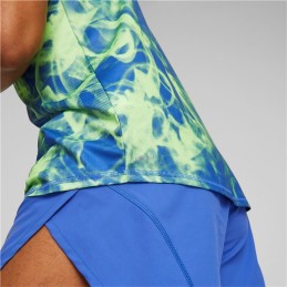 Camisola de Manga Curta Homem Puma Run Favorite Azul Verde