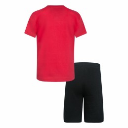 Conjunto Desportivo para Crianças Converse Core Tee Ft Short Preto Magenta