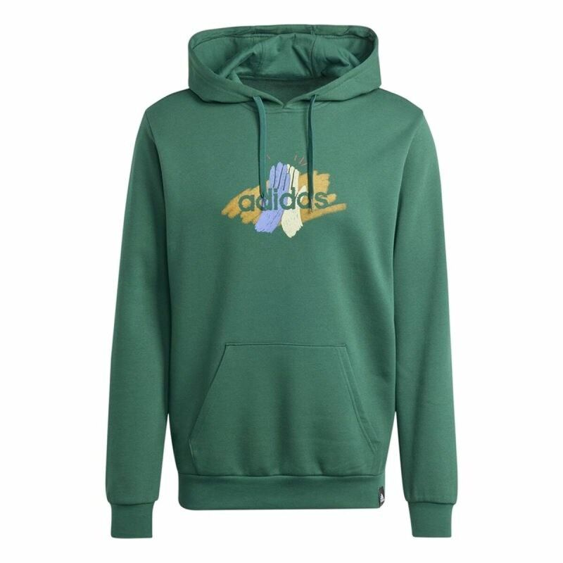 Adidas|Polar com Capuz Homem Adidas Codes Graphic Verde Adidas|Polar com Capuz Homem Adidas Codes Graphic Verde
