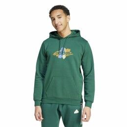 Adidas|Polar com Capuz Homem Adidas Codes Graphic Verde