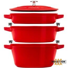 Zwilling|Bandeja para Forno Zwilling La Cocotte Vermelho Ferro Fundido Ø 24 cm (3 Unidades)
