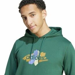 Adidas|Polar com Capuz Homem Adidas Codes Graphic Verde