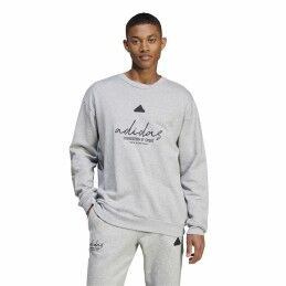 Adidas|Polar sem Capuz Homem Adidas Brand Love French Terry Cinzento