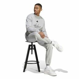 Adidas|Polar sem Capuz Homem Adidas Brand Love French Terry Cinzento