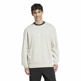Adidas|Polar sem Capuz Homem Adidas All Szn French Terry Crew Bege