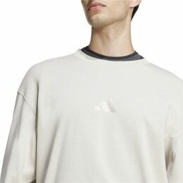 Adidas|Polar sem Capuz Homem Adidas All Szn French Terry Crew Bege