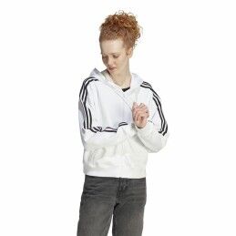 Adidas|Polar com Capuz Mulher Adidas 3S Ft Fz S Branco
