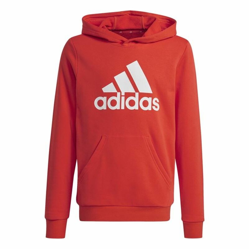 Adidas|Polar com Capuz Criança Adidas Big Logo Essentials Vermelho Adidas|Polar com Capuz Criança Adidas Big Logo Essentials Vermelho