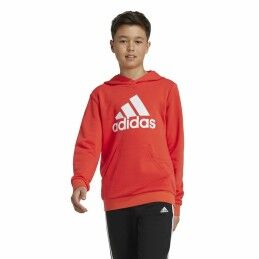 Adidas|Polar com Capuz Criança Adidas Big Logo Essentials Vermelho