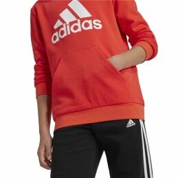 Adidas|Polar com Capuz Criança Adidas Big Logo Essentials Vermelho