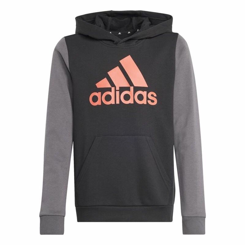 Adidas|Camisola com Capuz Menina Adidas Essentials Cinzento Adidas|Camisola com Capuz Menina Adidas Essentials Cinzento