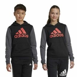 Adidas|Camisola com Capuz Menina Adidas Essentials Cinzento