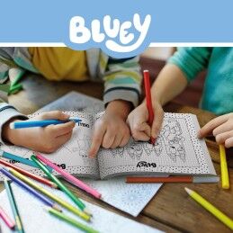 Bluey|Conjunto de Desenho Bluey Pocket Drawing School (12 Unidades)