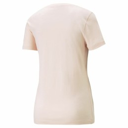 Camisola de Manga Curta Mulher Puma Ess+ Animal Salmão