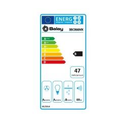 Balay|Extrator Convencional Balay 3BC066MX 60 cm 590 m3/h 69 dB 220 W