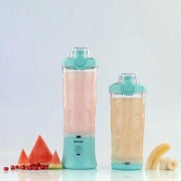 Sponge|Batedora de Copo Sponge 703674402223 Transparente Turquesa 600 ml