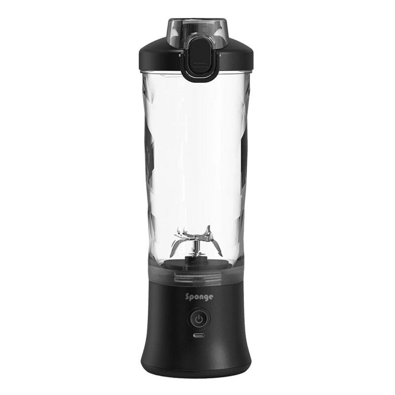 Sponge|Batedora de Copo Sponge 703674402216 Preto Transparente 600 ml