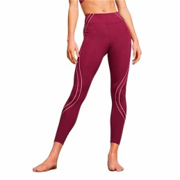 Leggings de Desporto de Mulher Puma Studio Ultrabare Vermelho Escuro