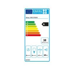 Balay|Extrator Convencional Balay 3BC676MX 75 cm 600 m3/h 69 dB 220W Aço