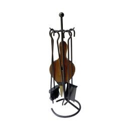 EDM Product|Utensílios para a Lareira EDM 85750 Deluxe Preto 23 x 68,5 cm Alumínio (5 Unidades)