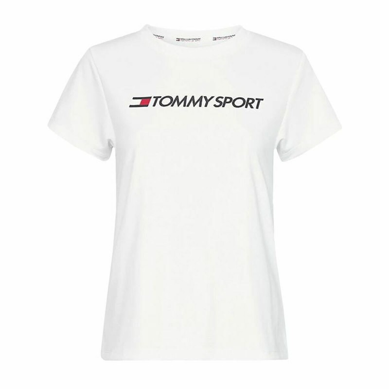 Camisola de Manga Curta Homem Tommy Hilfiger Logo Chest Branco