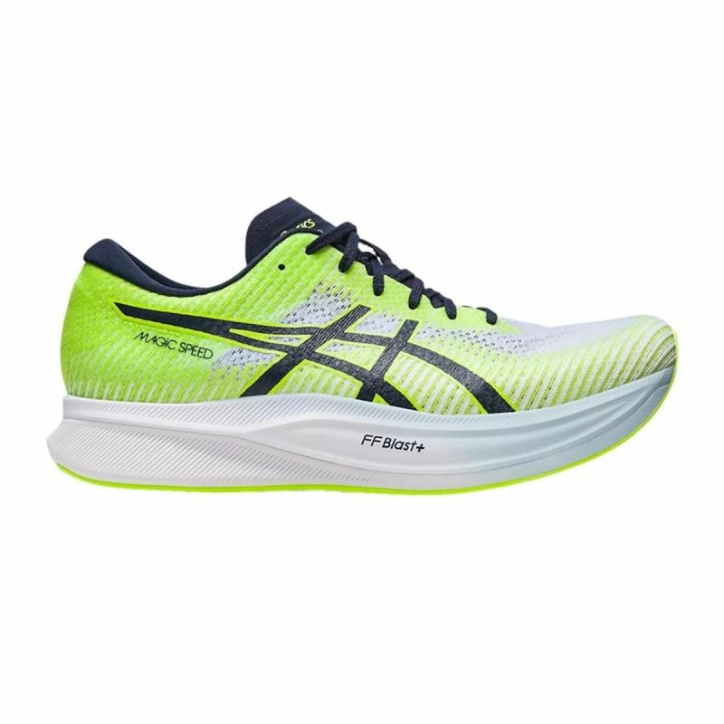 Sapatilhas de Running para Adultos Asics Magic Speed 2 Verde limão Homem