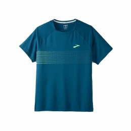 Camisola de Manga Curta Homem Brooks Atmosphere 2.0 Ciano