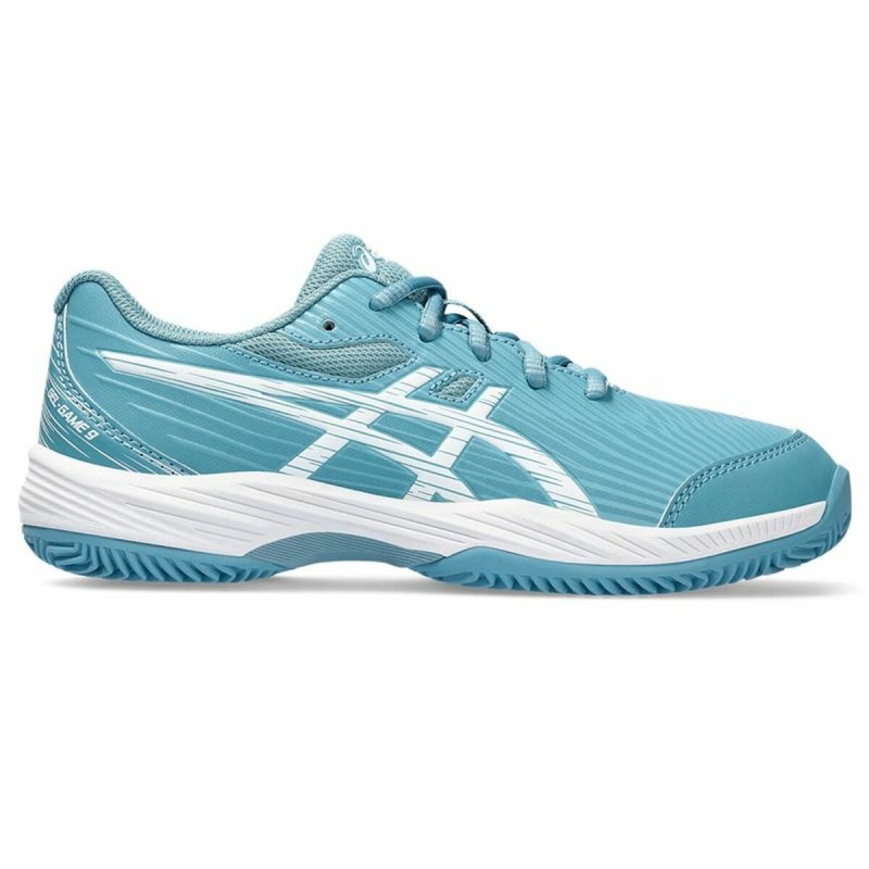 Sapatilhas de Ténis Infantis Asics Gel-Game 9 Gs Clay/ Azul Claro