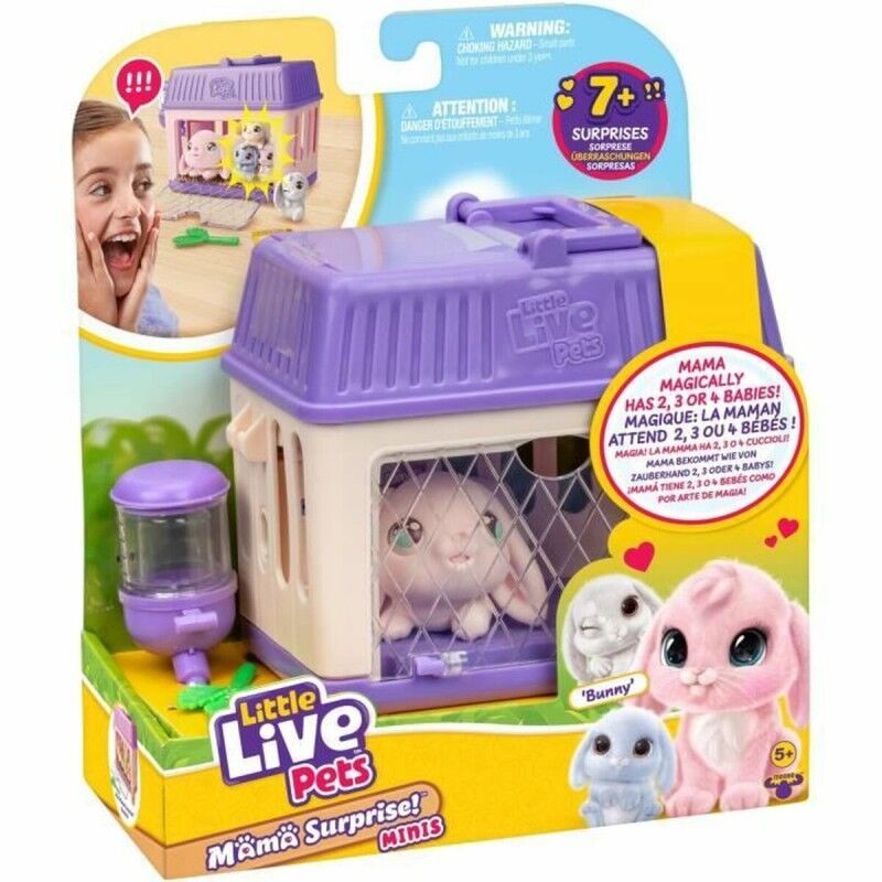 Little Live Pets|Peluche Little Live Pets Mama Surprise Rabbits Cor de Rosa Rose Felpa Coelho Little Live Pets|Peluche Little Live Pets Mama Surprise Rabbits Cor de Rosa Rose Felpa Coelho