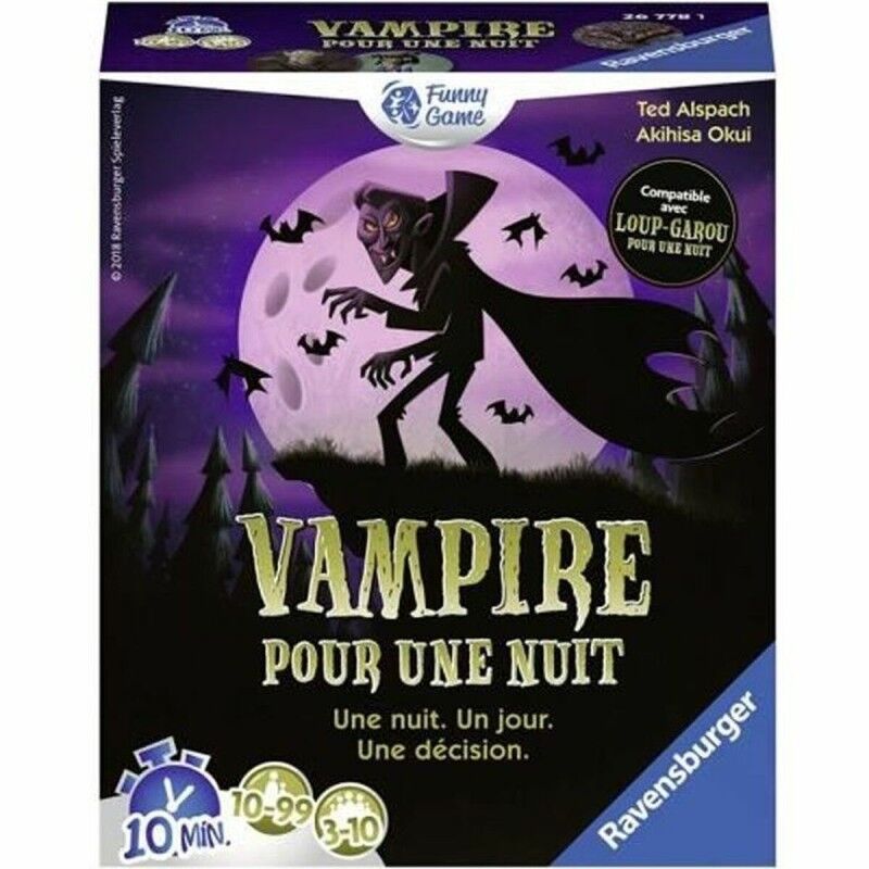 Ravensburger|Jogo de Mesa Ravensburger Vampiro por una noche Ravensburger|Jogo de Mesa Ravensburger Vampiro por una noche
