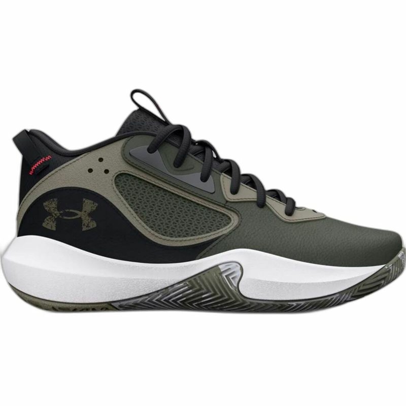 Sapatilhas de Basquetebol para Adultos Under Armour Lockdown 6 Azeitona