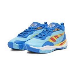 Sapatilhas de Basquetebol para Adultos Puma THE SMURFS Playmaker Pro Azul Claro