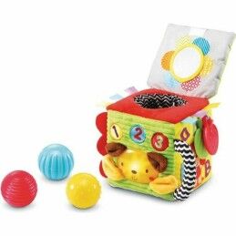Ingenuity|Cadeira de baloiço Ingenuity Compact Swing - Hugs & Hoots Branco Cinzento