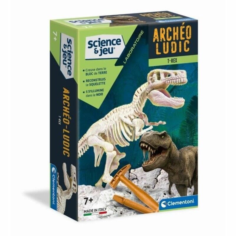 Clementoni|Jogo de Escavação Clementoni T-Rex fosforescente Clementoni|Jogo de Escavação Clementoni T-Rex fosforescente