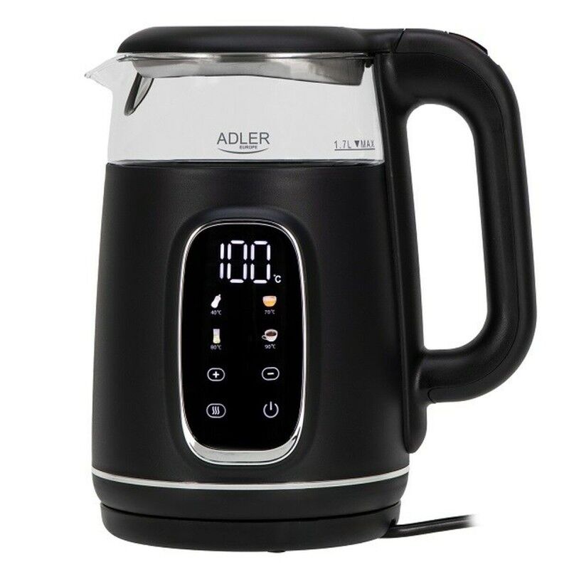 Adler|Chaleira Adler AD 1305bs Preto Prateado 2200 W 1,7 L Adler|Chaleira Adler AD 1305bs Preto Prateado 2200 W 1,7 L