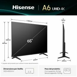 Hisense|Smart TV Hisense 65A6Q 65" 4K Ultra HD LED HDR D-LED