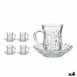 Quid|Conjunto de Chávenas com Pratos Quid Vita Morning Azul Cerâmica (4 Peças) (6 Unidades)