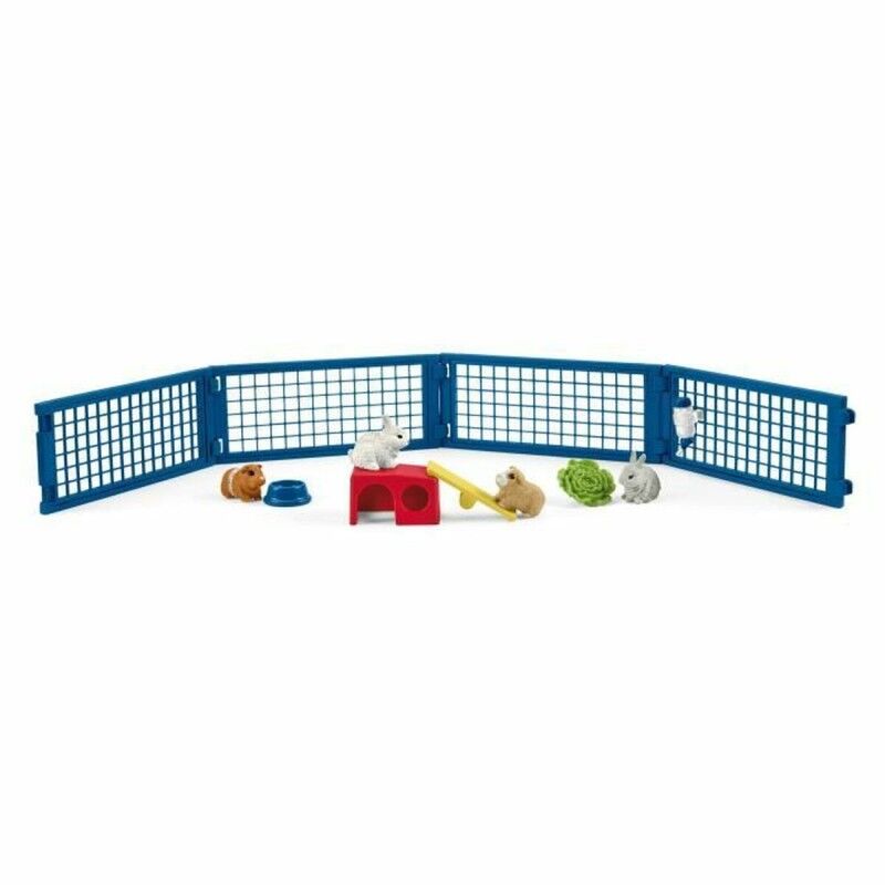 Schleich|Conjunto Animais de Quinta Schleich Rabbit and guinea pig hutch Coelho Plástico Schleich|Conjunto Animais de Quinta Schleich Rabbit and guinea pig hutch Coelho Plástico