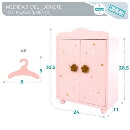 Woomax|Armário Woomax Bonecas Cor de Rosa