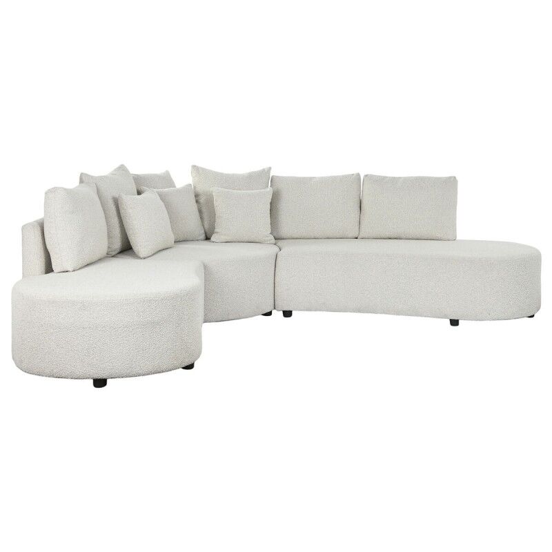 DKD Home Decor|Sofá DKD Home Decor Branco Madeira Moderno 250 x 241 x 66 cm DKD Home Decor|Sofá DKD Home Decor Branco Madeira Moderno 250 x 241 x 66 cm