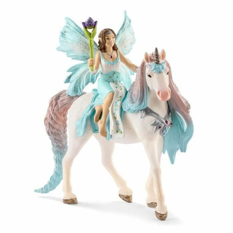 Schleich|Figuras de Ação Schleich Fée Eyela with princess unicorn Unicórnio 3 Peças