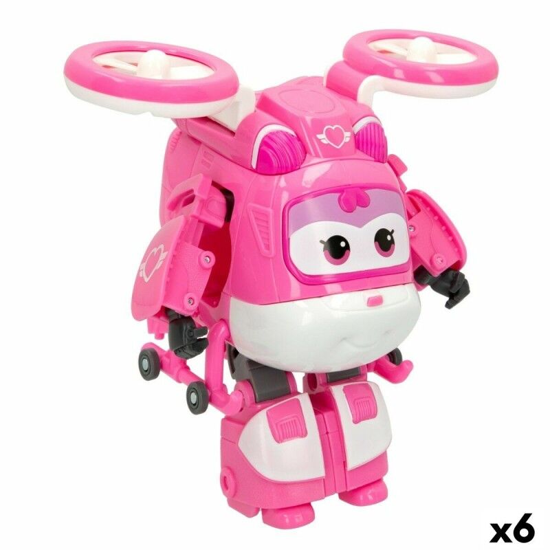 Super Wings|Super Robô Transformável Super Wings Dizzy Helicóptero 10,5 x 13,5 x 14,5 cm Cor de Rosa (6 Unidades) Super Wings|Super Robô Transformável Super Wings Dizzy Helicóptero 10,5 x 13,5 x 14,5 cm Cor de Rosa (6 Unidades)