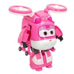 Super Wings|Super Robô Transformável Super Wings Dizzy Helicóptero 10,5 x 13,5 x 14,5 cm Cor de Rosa (6 Unidades)