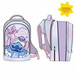 Stitch|Mochila Escolar Stitch Lilás 41 cm