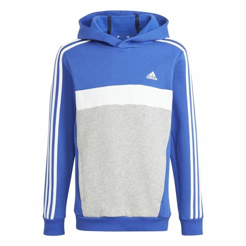 Adidas|Polar com Capuz Unissexo Adidas 3S Tib Fl Hd Azul Cinzento Adidas|Polar com Capuz Unissexo Adidas 3S Tib Fl Hd Azul Cinzento