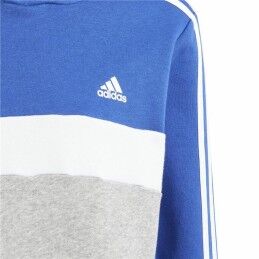 Adidas|Polar com Capuz Unissexo Adidas 3S Tib Fl Hd Azul Cinzento